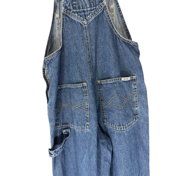 Revolt Clothing Co. Y2K Denim Overalls Women's Casual Rugged Straight Leg Small - Picture 9 of 15